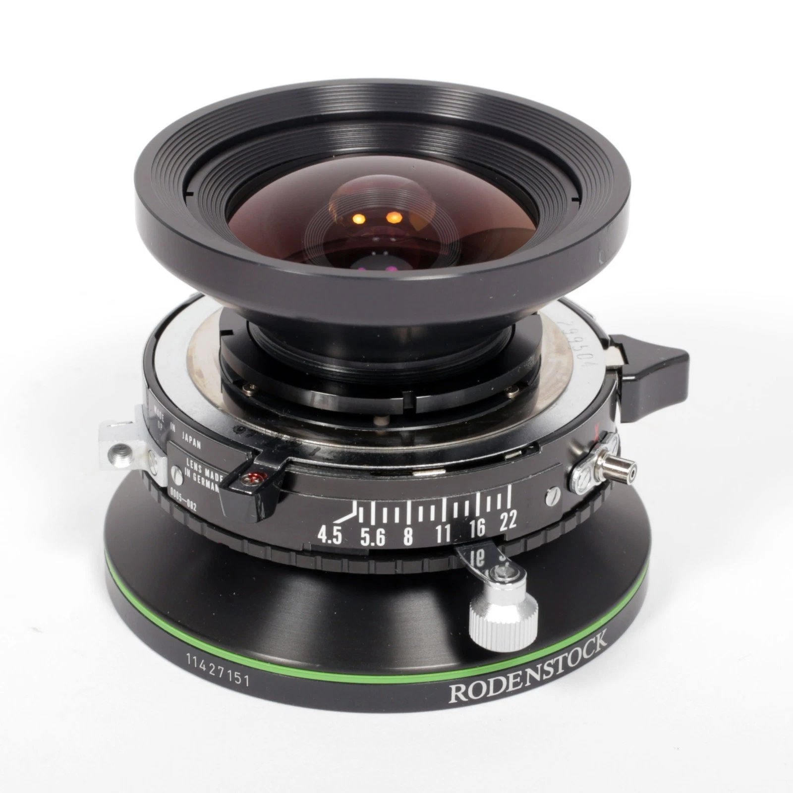 Rodenstock Apo Grandagon 35mm F4.5 Lens in Copal #0 Shutter #1455